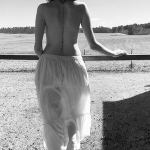 Bohemian White Skirt